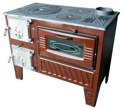 Отопительно-варочная печь МастерПечь ПВ-03 с духовым шкафом, 7.5 кВт в Новокузнецке