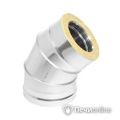 Колено 135° (45°) Теплов и Сухов Отвод Термо 45* ОТ-Р 430-0.5/оцинковка D115/180 в Новокузнецке