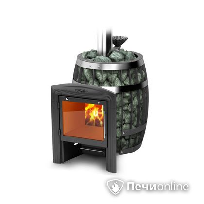 Дровяная банная печь TMF Саяны II Carbon Витра ЗК в Новокузнецке