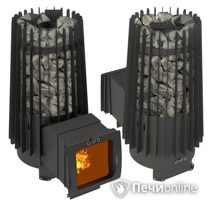 Дровяная печь-каменка GrillD Cometa Vega 180 window long Max в Новокузнецке