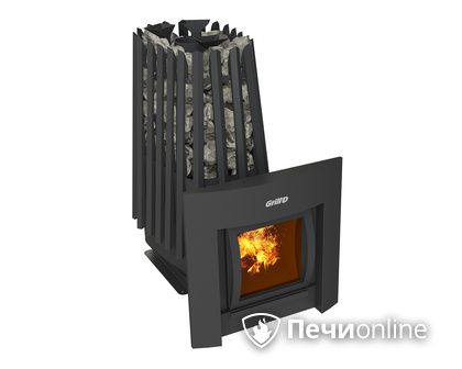 Дровяная печь-каменка GrillD Cometa Vega 350 window Max в Новокузнецке
