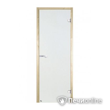 Дверь для бани Harvia Стеклянная дверь для сауны 7/19 коробка сосна сатин D71905М в Новокузнецке